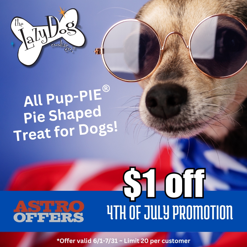 The Lazy Dog Cookie Co | $1.00 OFF All Pup-PIEs!