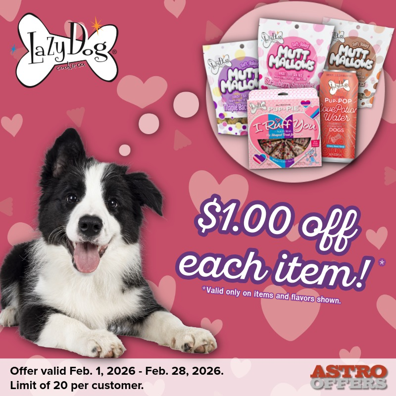 The Lazy Dog Cookie Co. | $1.00 OFF Select Treats!