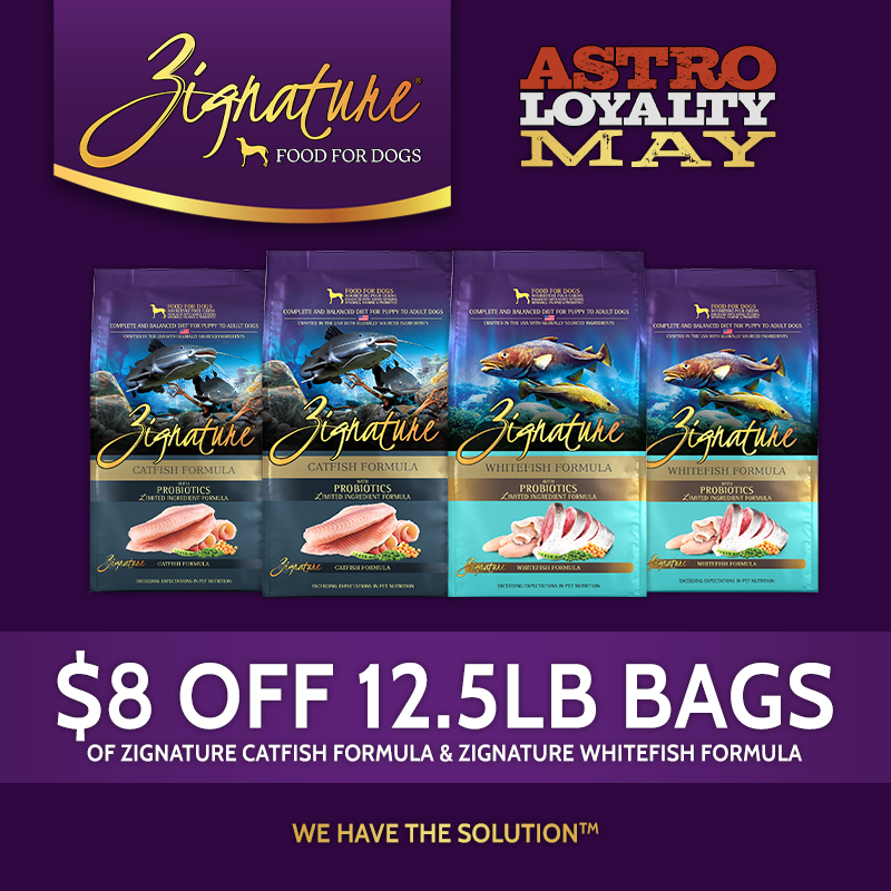 All Zignature formulas follow a meat-first philosophy that is both palatable and nutritious. With a wide menu to choose from, we're confident that your dog will find their forever food.
