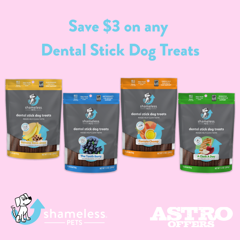 Shameless Pets | $3.00 OFF Dental Sticks