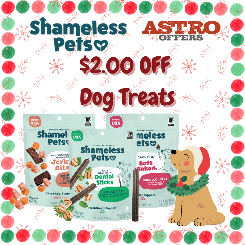 Shameless Pets | $2.00 OFF Dog Treats