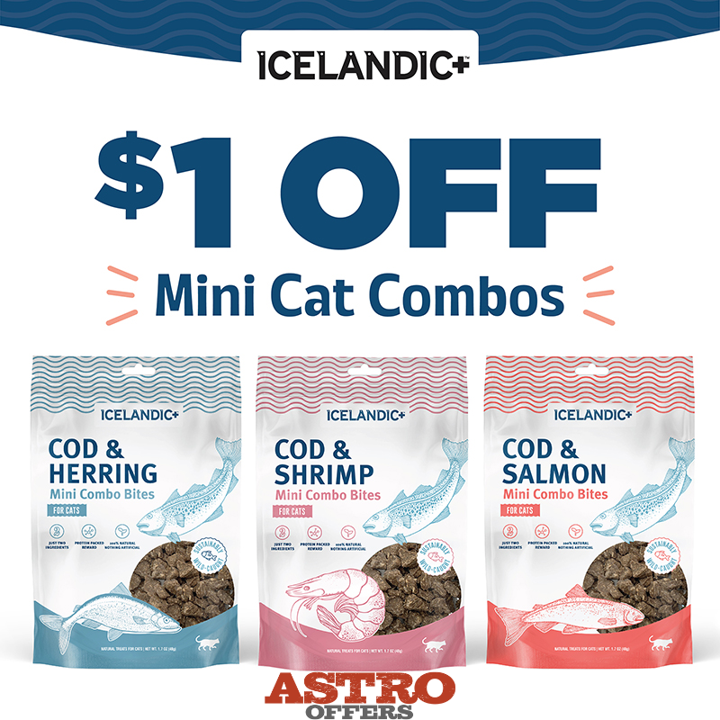 Icelandic+ | $1.00 OFF Mini Combo Bites Cat Treats