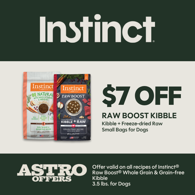 Instinct | $7.00 OFF Small Bags of Raw Boost Dog Kibble