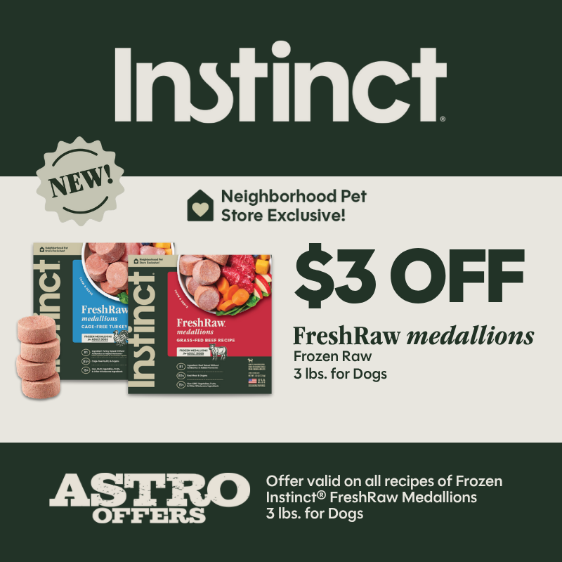 Instinct | $3.00 OFF NEW 3lb FreshRaw Medallions for Dogs!
