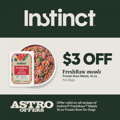 Instinct | $3.00 OFF NEW 16oz FreshRaw Meals