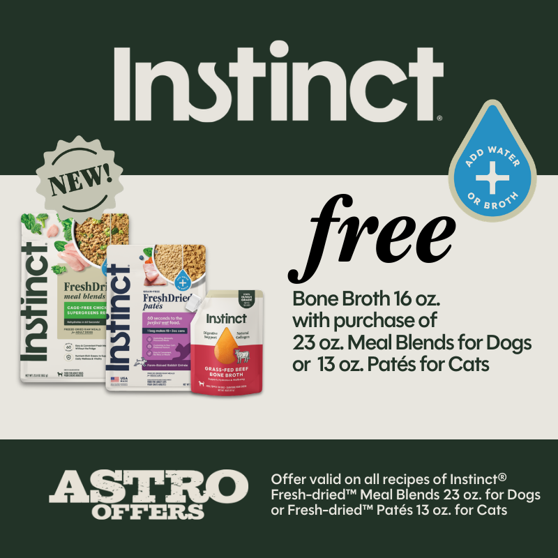 Fresh in 60 seconds! Simply blend Broth or water, stir, and serve! 100% raw, never cooked. Serve as a complete meal or topper for extra nutrition and taste your pets will love!