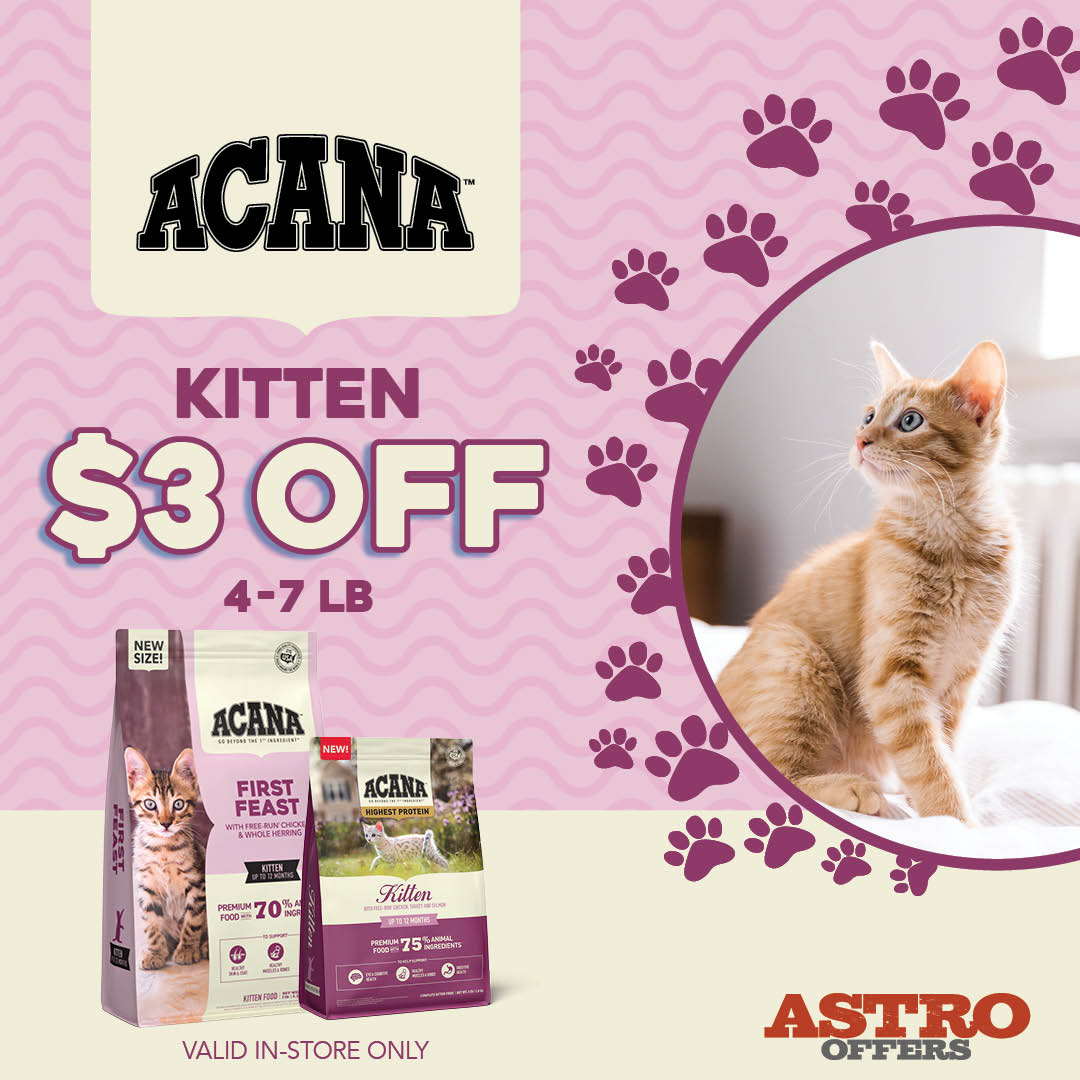 ACANA | $3.00 OFF ACANA Kitten Dry Food 