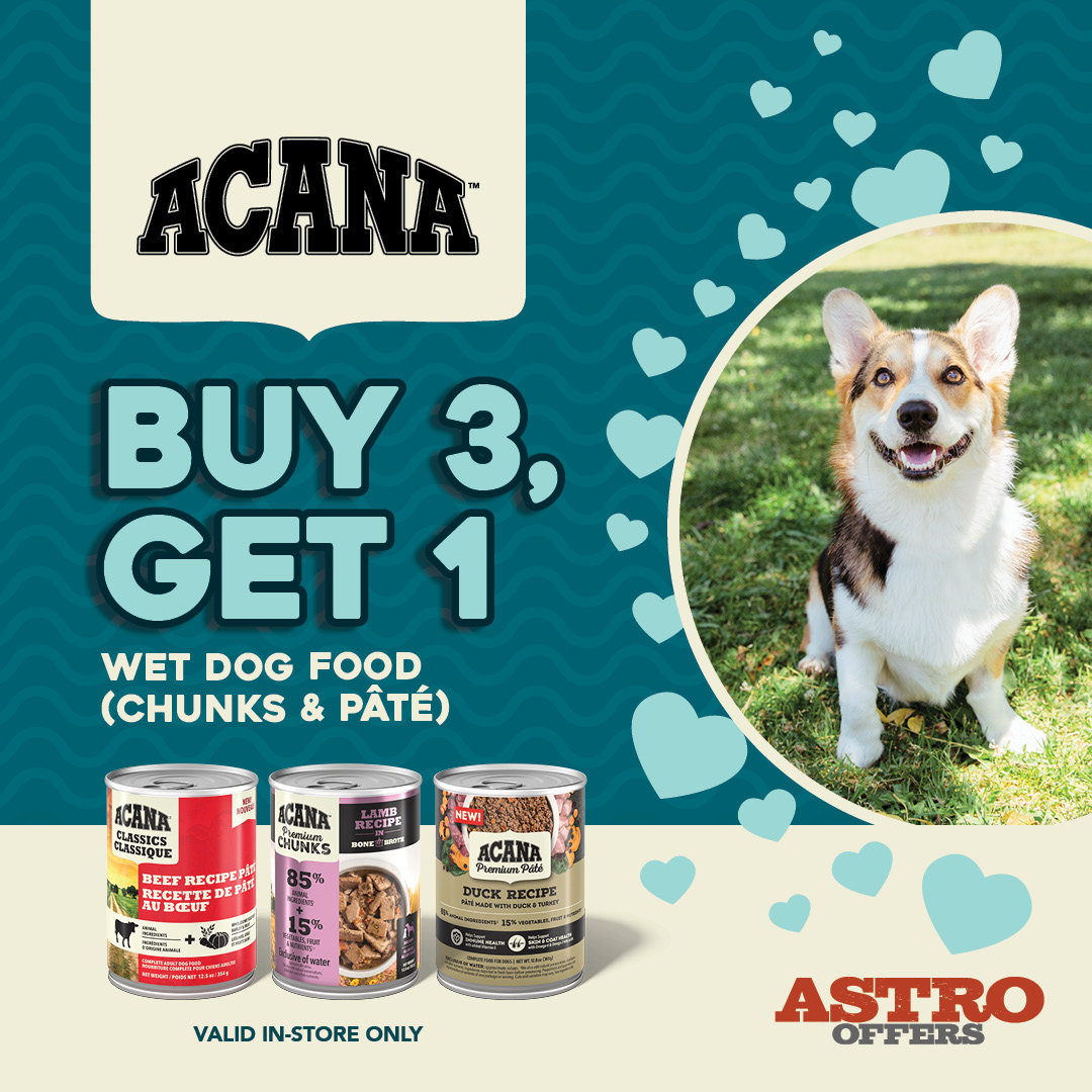 ACANA | Buy 3, Get 1 FREE on ACANA Wet Dog Food