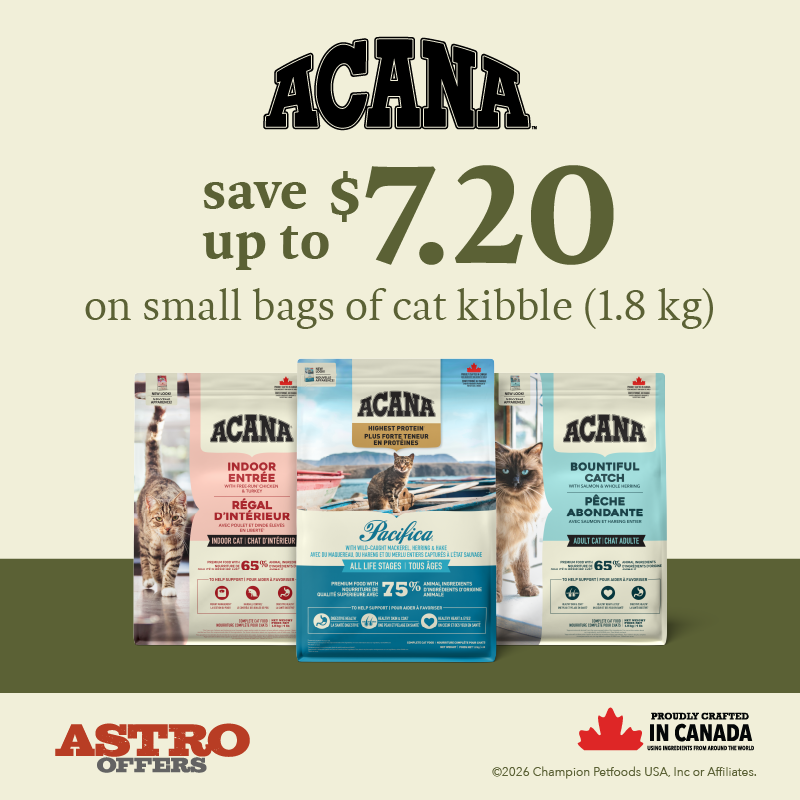 ACANA foods are crafted with fresh or raw premium animal ingredients balanced with whole fruit and vegetables to ensure your pet lives a full and healthy life as a happy member of your family.