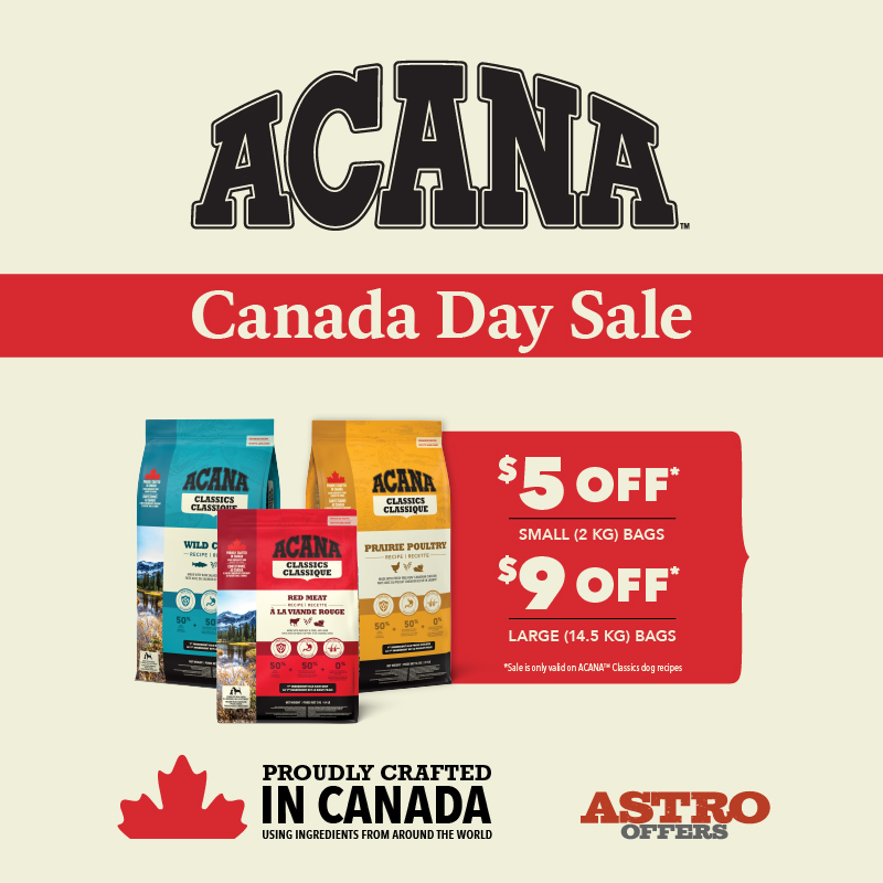 ACANA foods are crafted with fresh or raw premium animal ingredients balanced with whole fruit and vegetables to ensure your pet lives a full and healthy life as a happy member of your family.