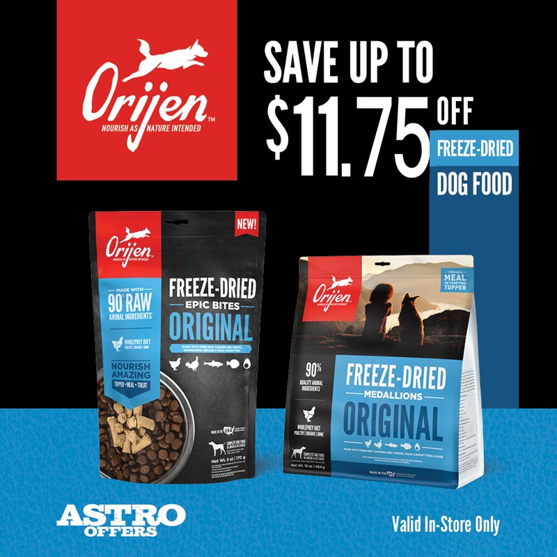 Freeze-dried animal ingredients provide your dog with a rich, concentrated source of protein and nutrients, just like a raw diet but in a convenient, dry form. 